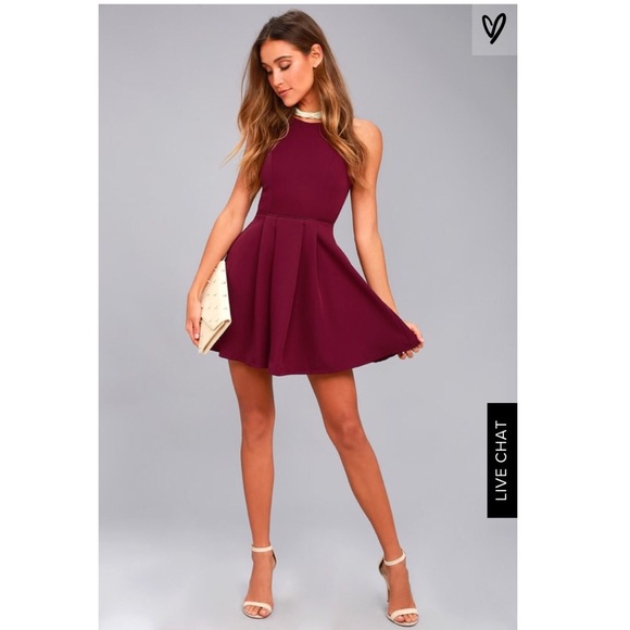 Lulus Dresses & Skirts - Lulu’s Backless Skater Dress